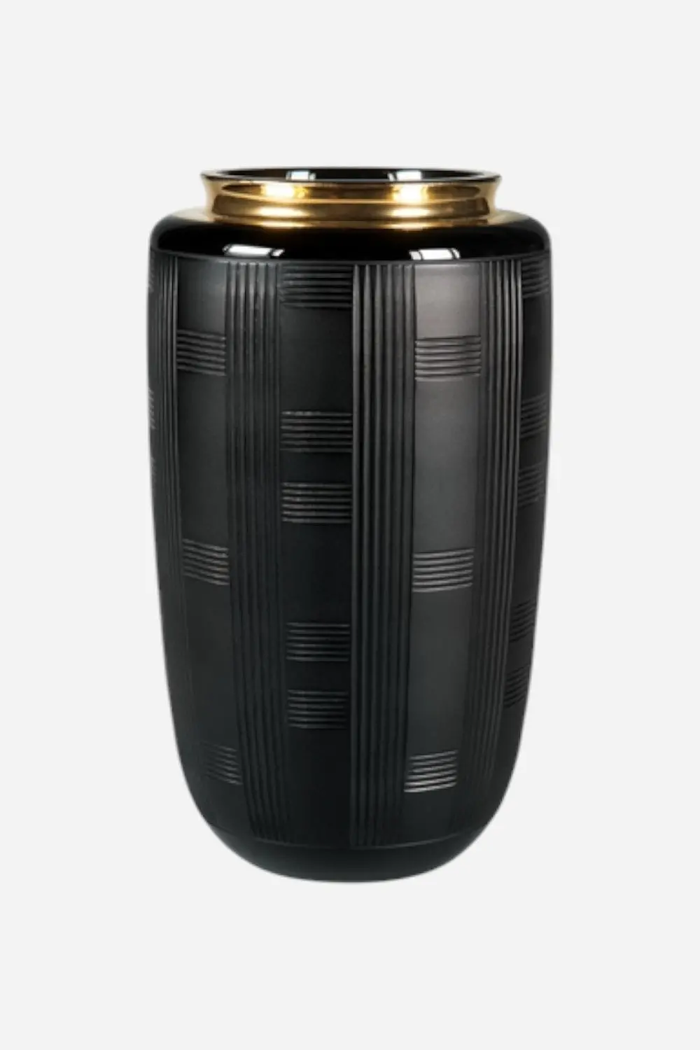 Vista Alegre Jet Black Case With Crystal Vase Medium 1