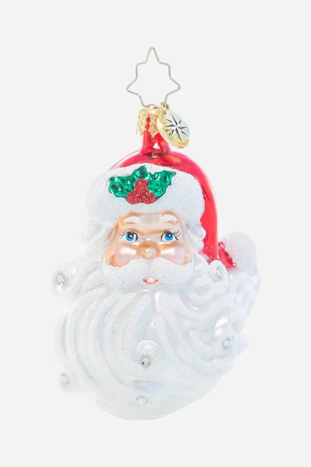 Christopher Radko Jolly With A Dash Of Holly Gem Ornament 1