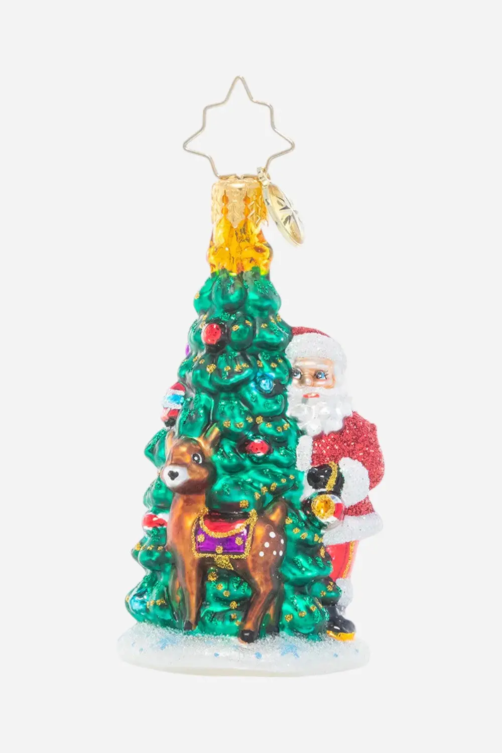 Christopher Radko Two Talented Tree Trimmers Gem Ornament 1