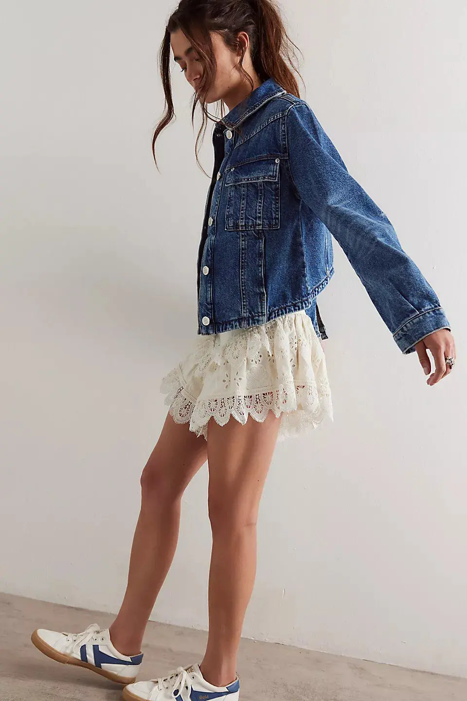 Free People Jade Denim Jacket In High Dive 2
