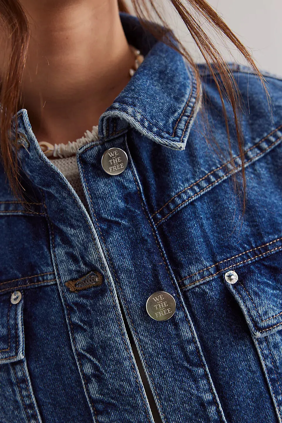 Free People Jade Denim Jacket In High Dive 4