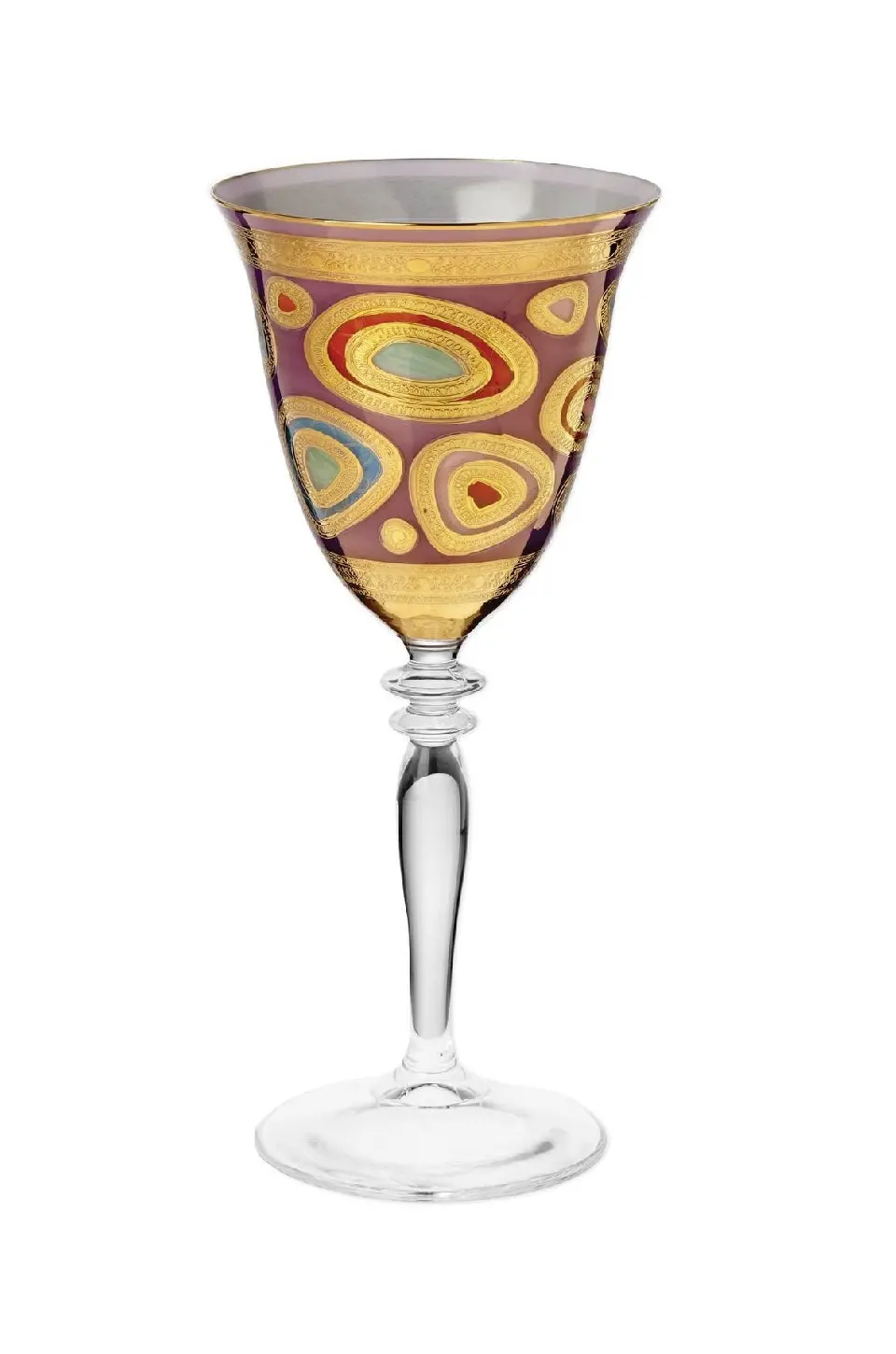 Vietri Regalia Purple Wine Glass 1