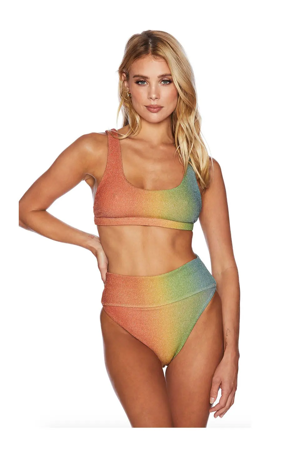 Beach Riot Peyton Top In Desert Ombre Shine 1