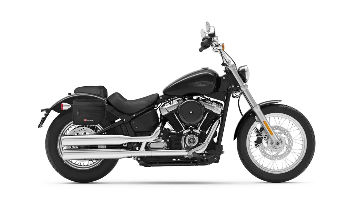 10L - Patriot Small Motorcycle Throw Over Saddlebags For Harley Softail Standard Fxst 2
