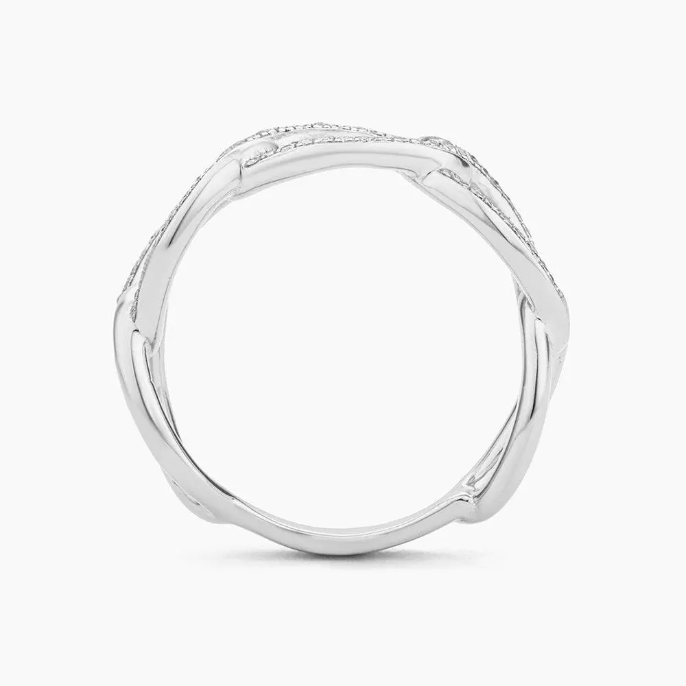 Ella Stein Triple Link Statement Ring In Sterling Silver - Size 7 2