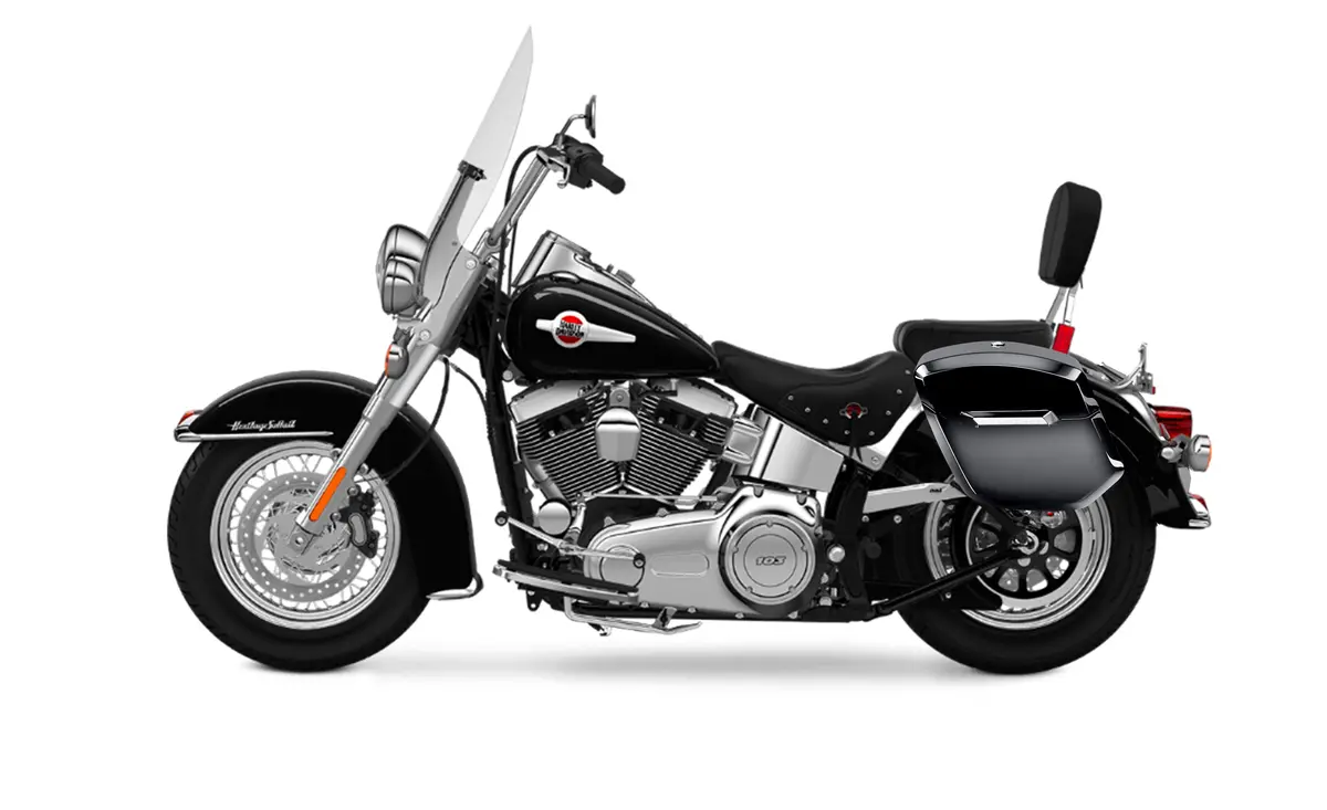 12L - Ironclad Quick Mount Medium Heritage Classic Flstc/I Painted Hard Solo Saddlebag (Left Only) 2