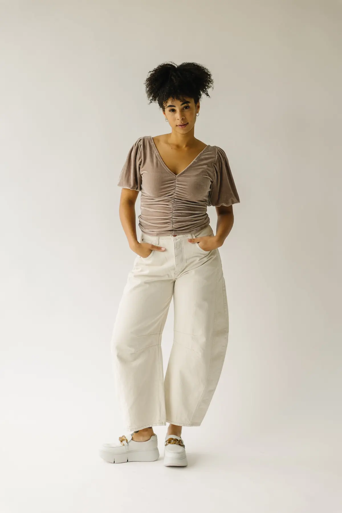 Free People Cupcake Velvet Top In Cashmere 3