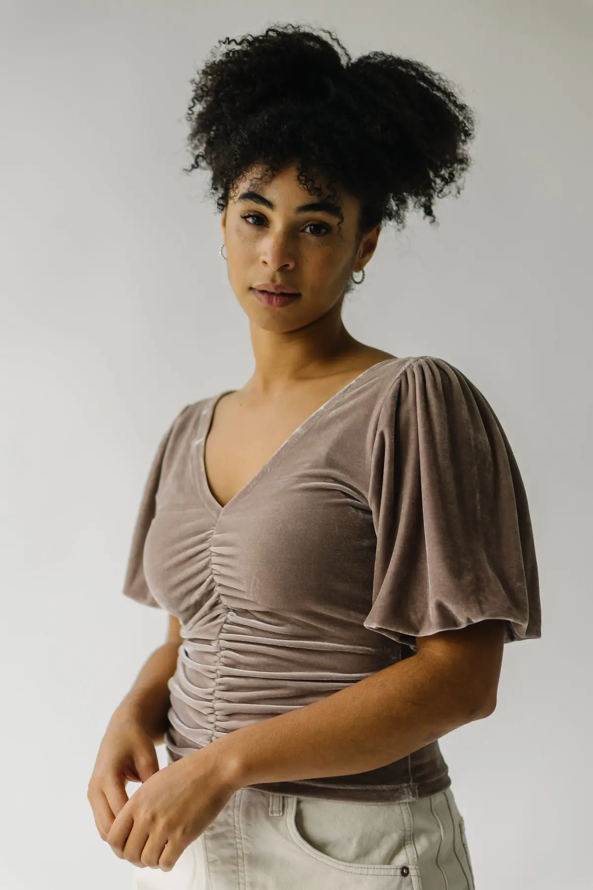 Free People Cupcake Velvet Top In Cashmere 4