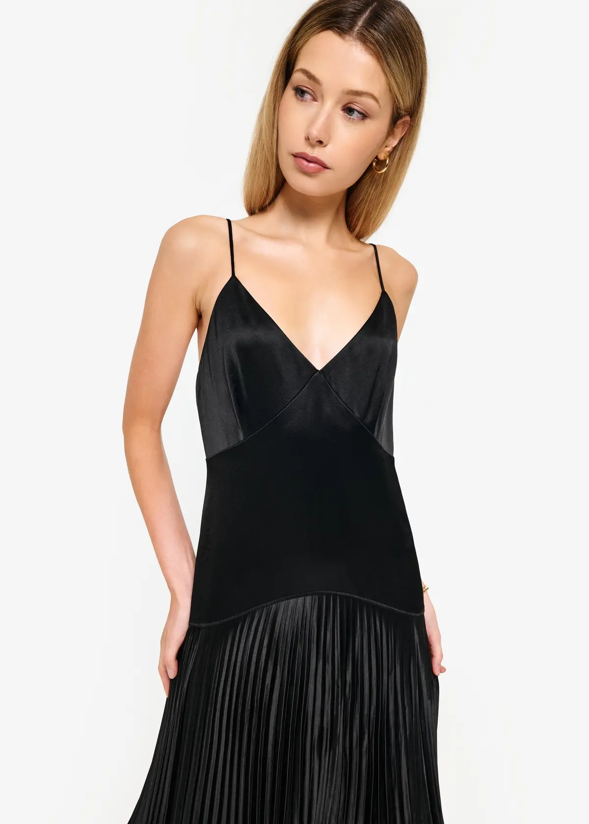Cami Nyc Jennelyn Pleated Gown In Black 2
