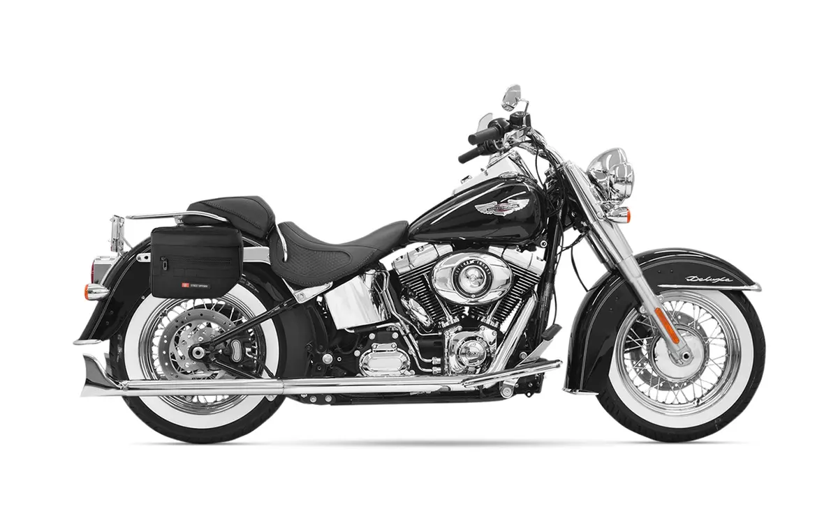 10L - Patriot Small Throw Over Saddlebags For Harley Softail Heritage Flstc/I 2