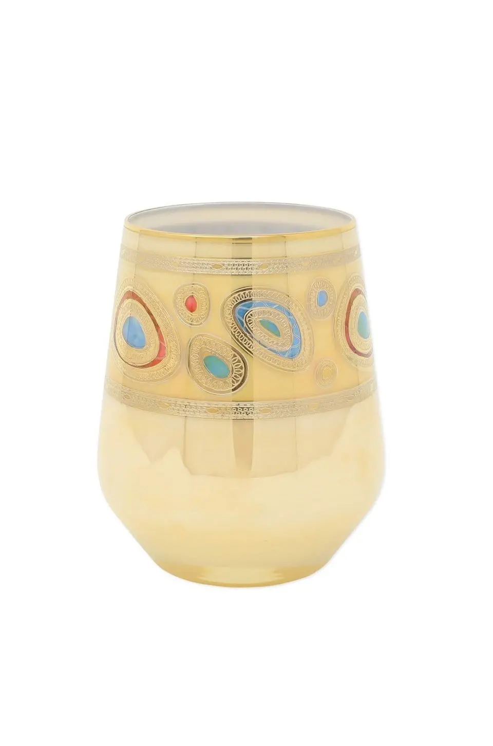 Vietri Regalia Cream Stemless Wine 1