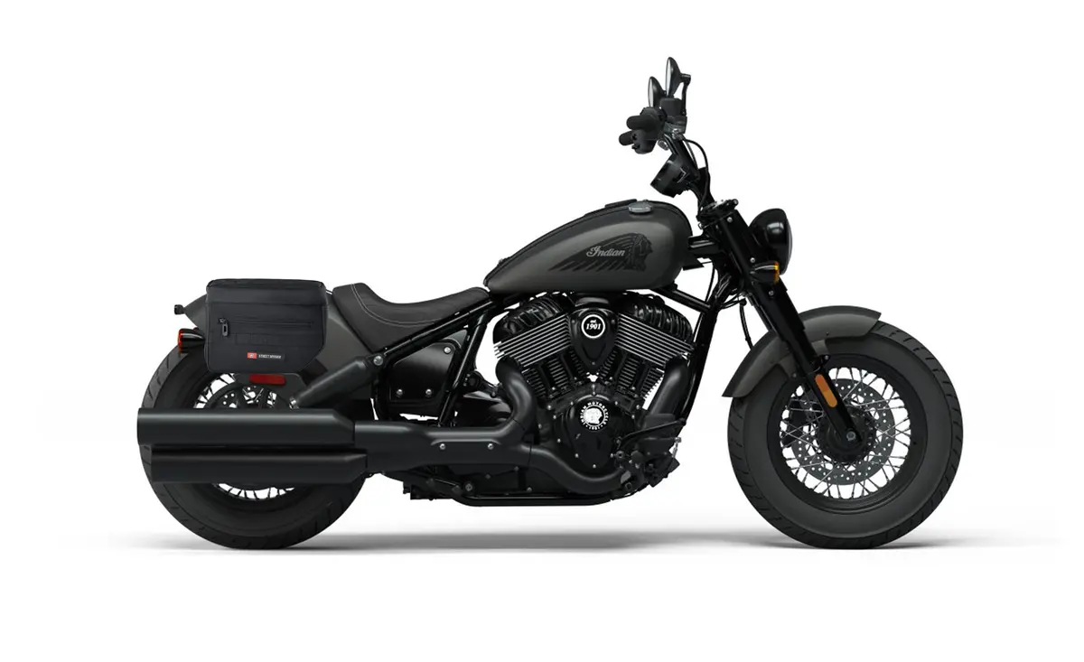10L - Patriot Small Indian Chief Bobber Darkhorse Throw Over Saddlebags 2