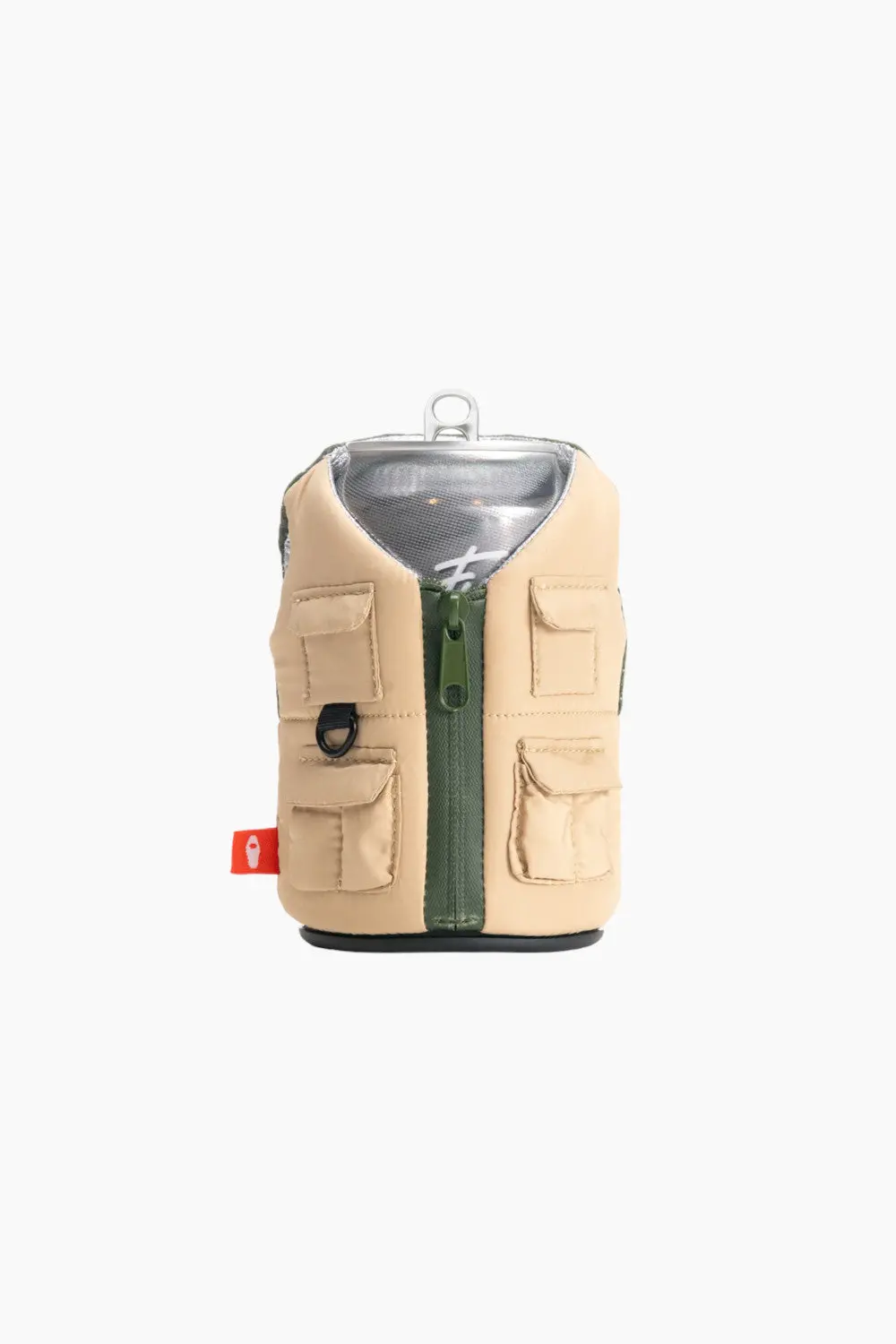 Puffin Drinkwear The Adventurer Beverage Vest In Taco Tan Olive 1
