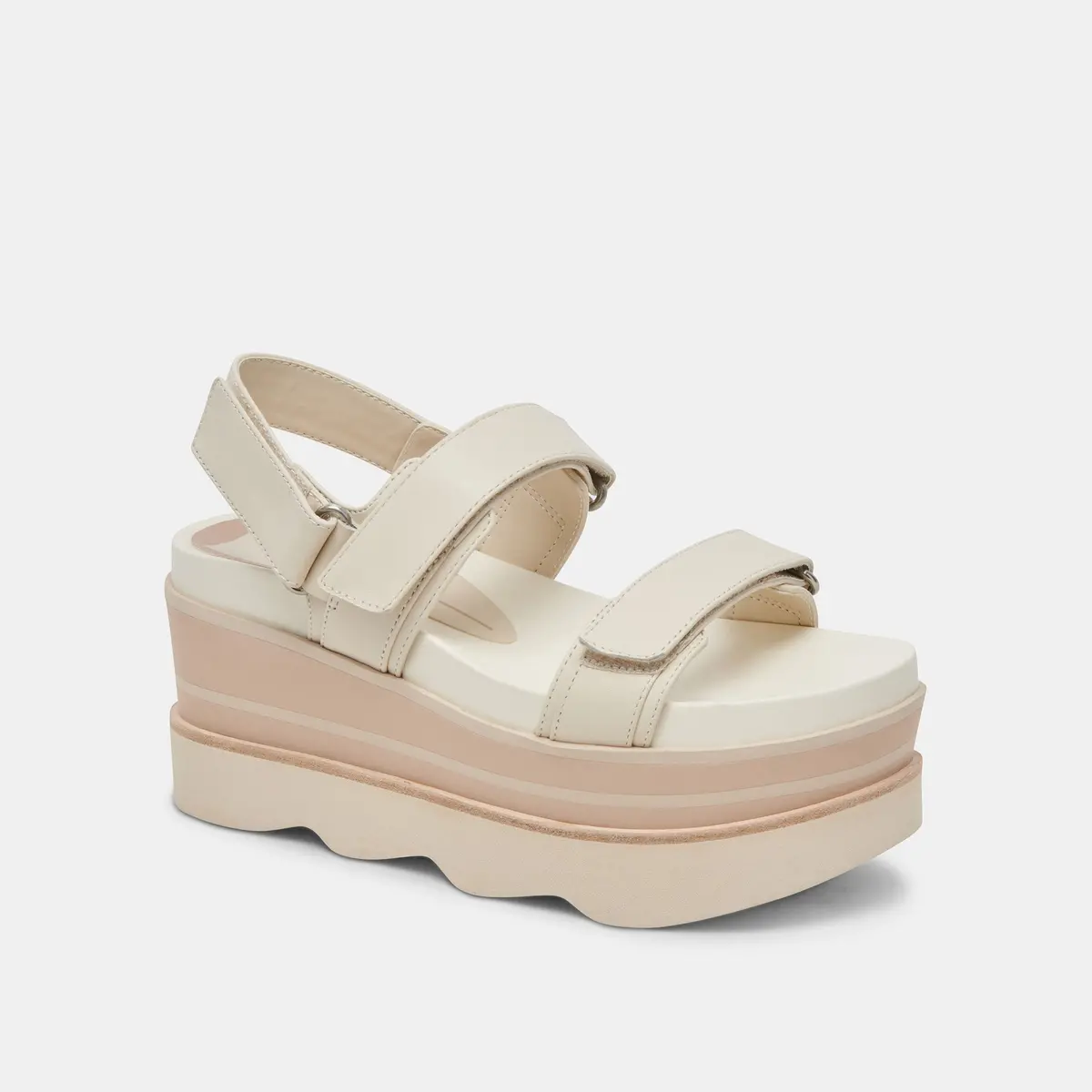 Dolce Vita Izak Sandals In Ivory Leather 2