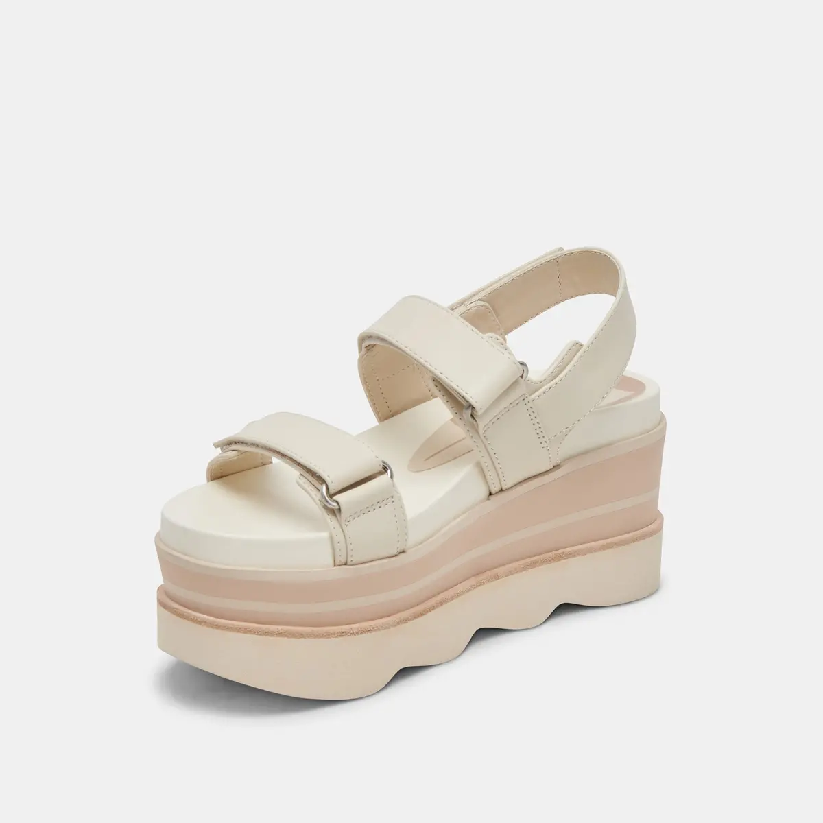 Dolce Vita Izak Sandals In Ivory Leather 4