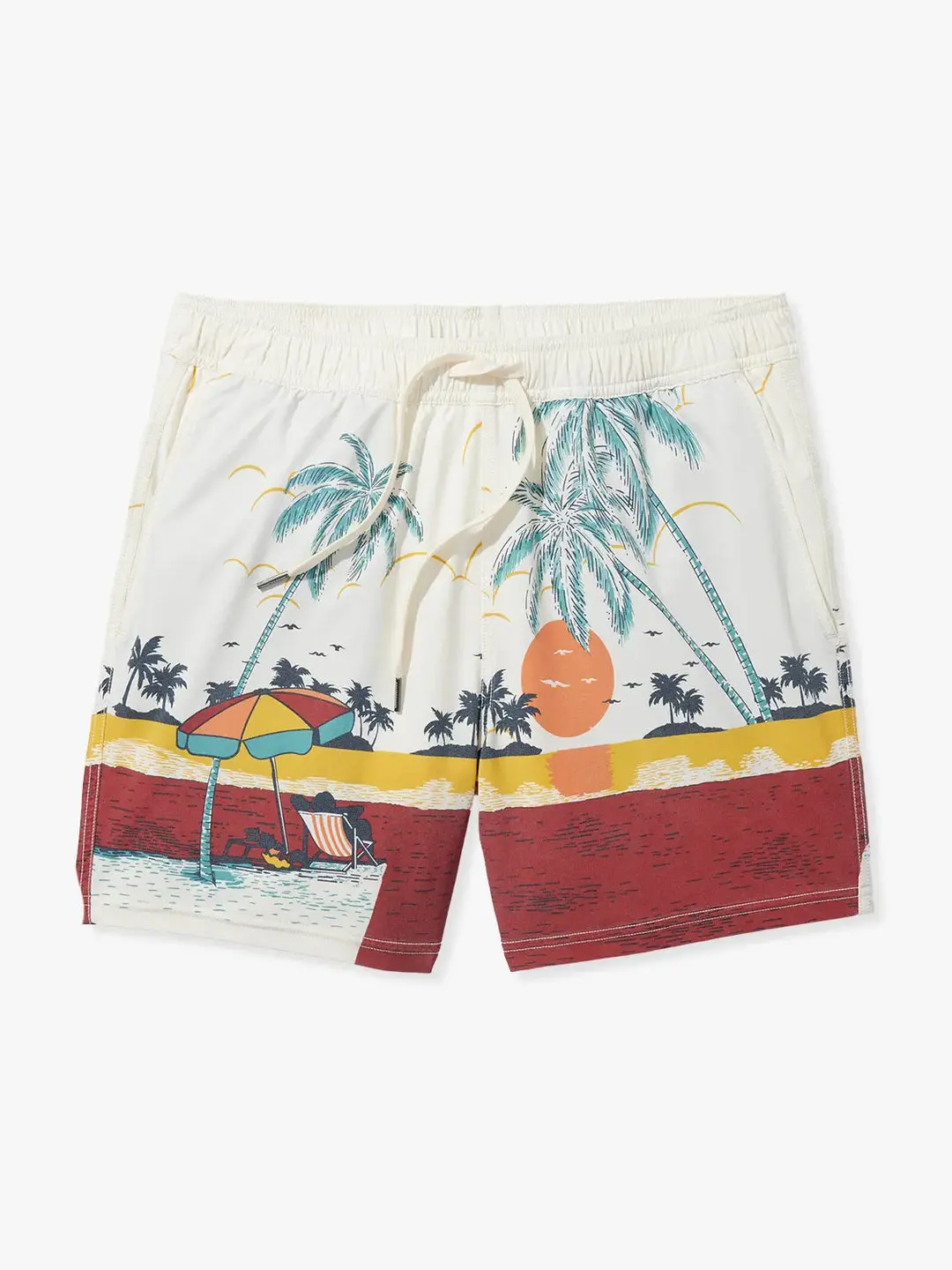 Fair Harbor The Bungalow Swim Trunk In Beach Sunset 5