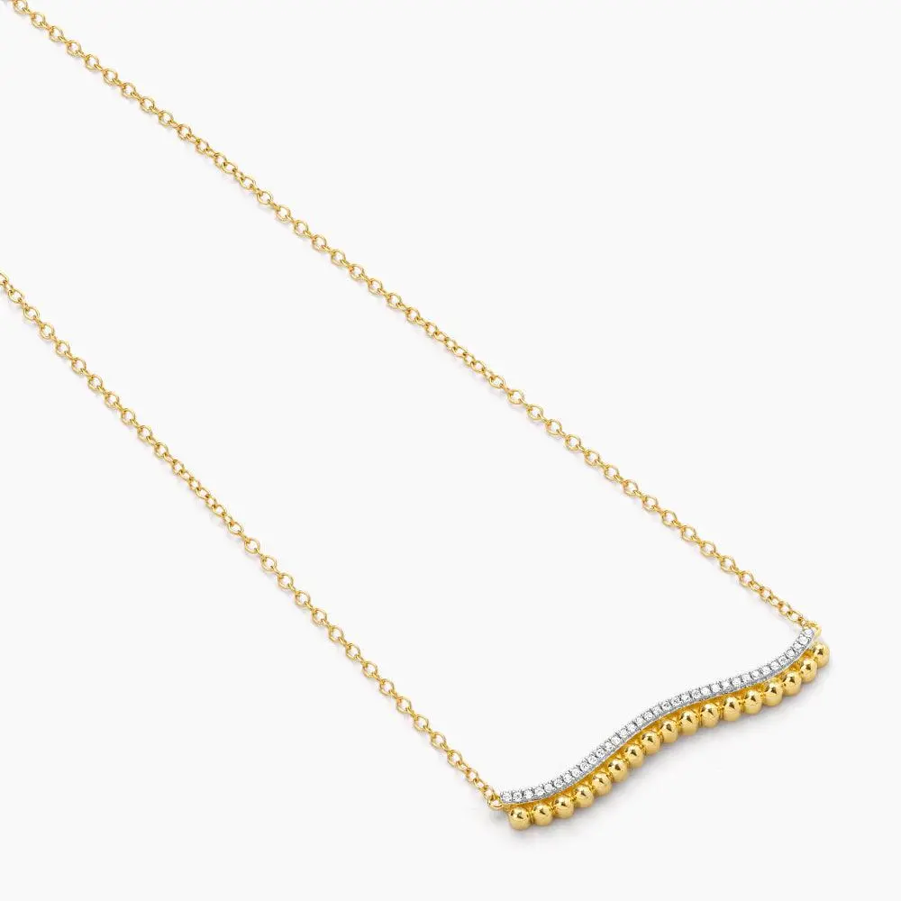 Ella Stein Wave Of Life Pendant Necklace In Gold 2