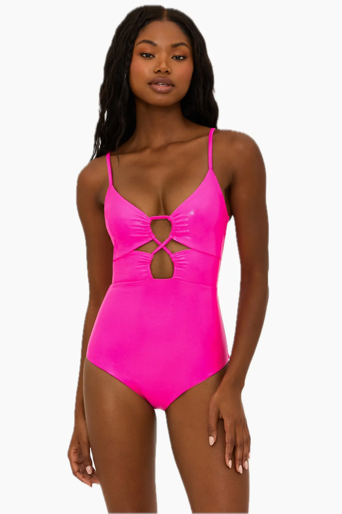 Beach Riot Leslie One-Piece Swimsuit In Radiant Rose 3
