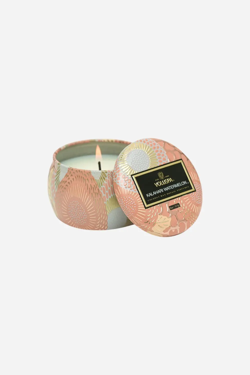 Voluspa Kalahari Watermelon Mini Tin Candle 1