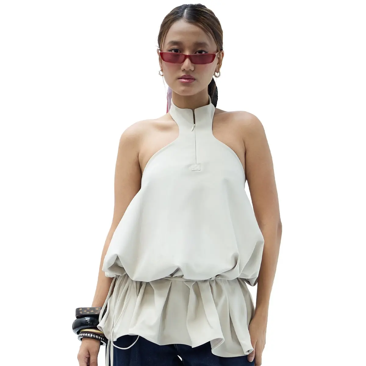 Halter Neck Bubble Top 1