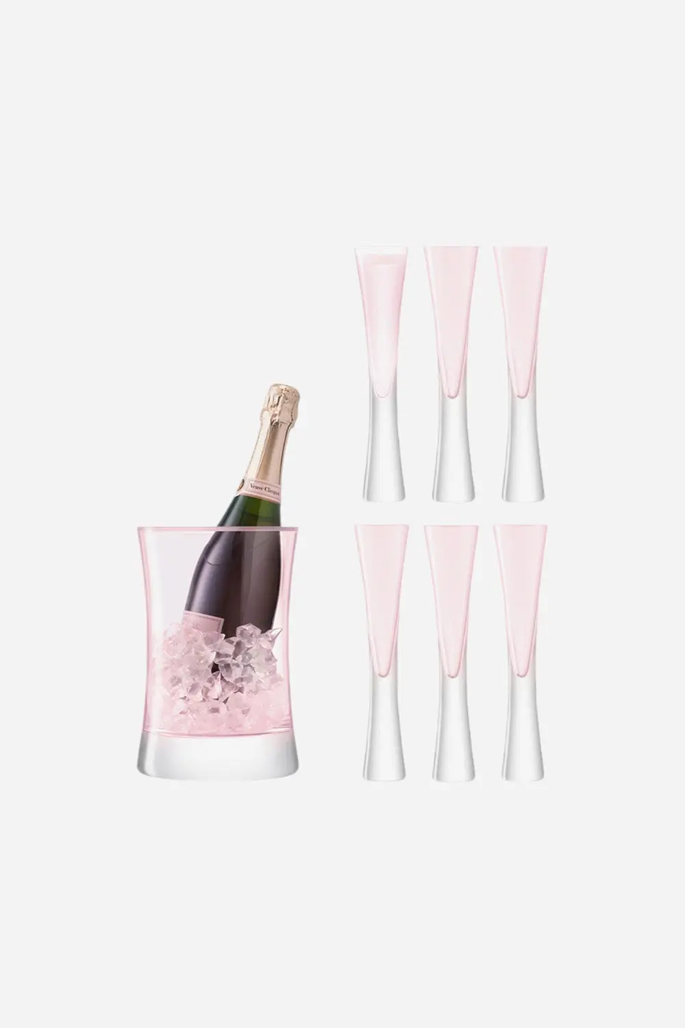 Lsa International Moya Champagne Serving Set, 6 Oz Blush 1