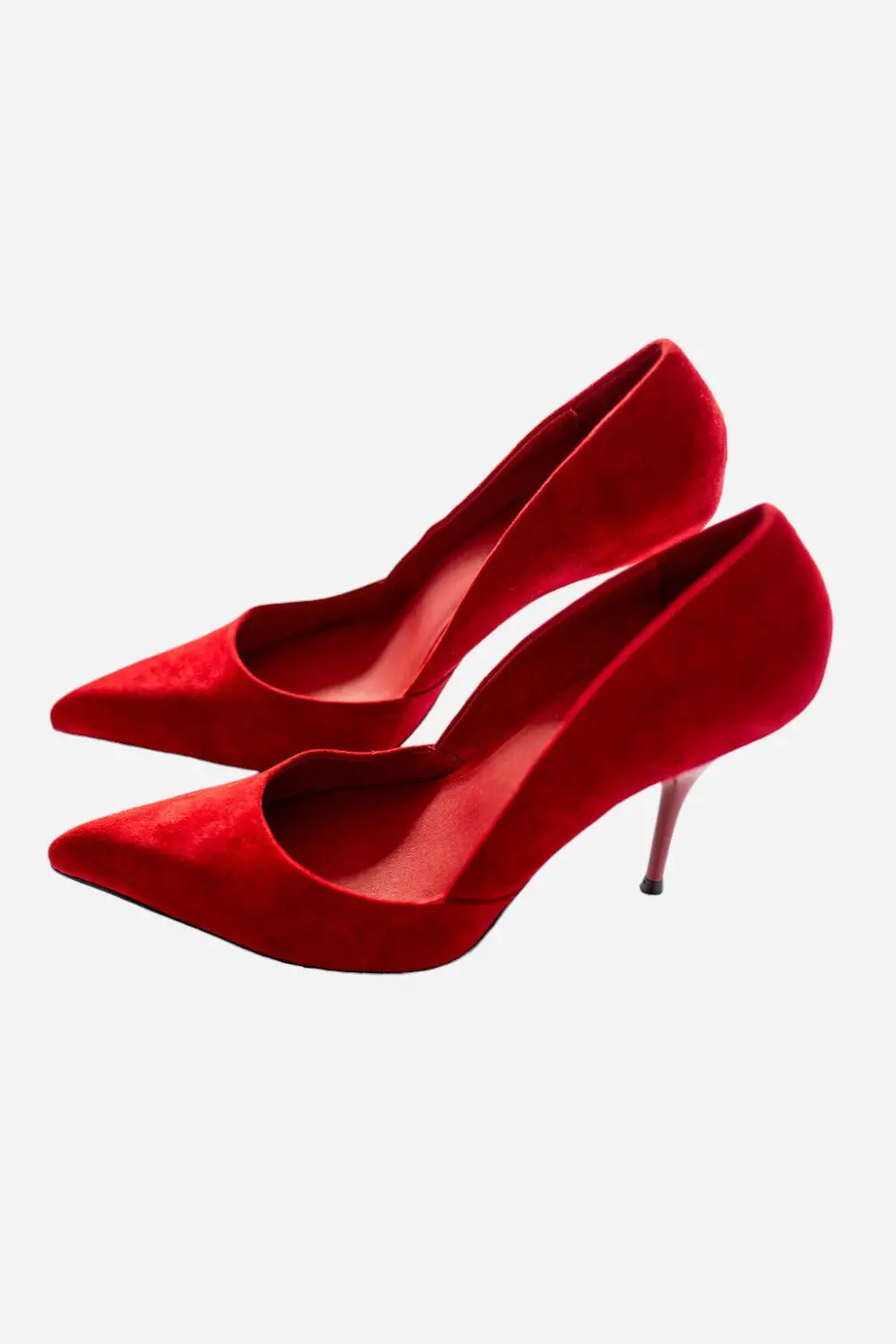 Jeffrey Campbell Convince Dress Pump Heels In Red Suede 1