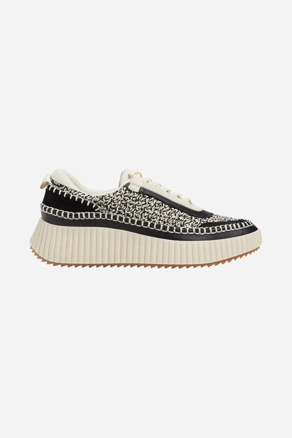 Dolce Vita Dolen In White Black Knit 1