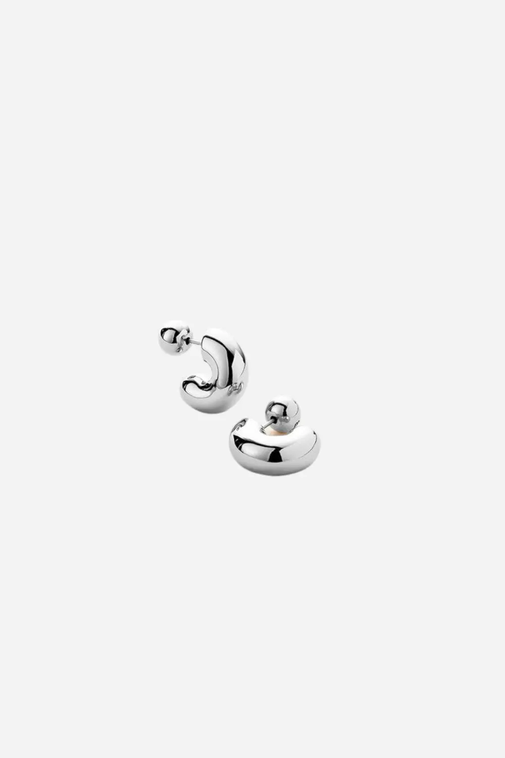 Jenny Bird Small Tome Hoop Earrings In Sterling Silver 1