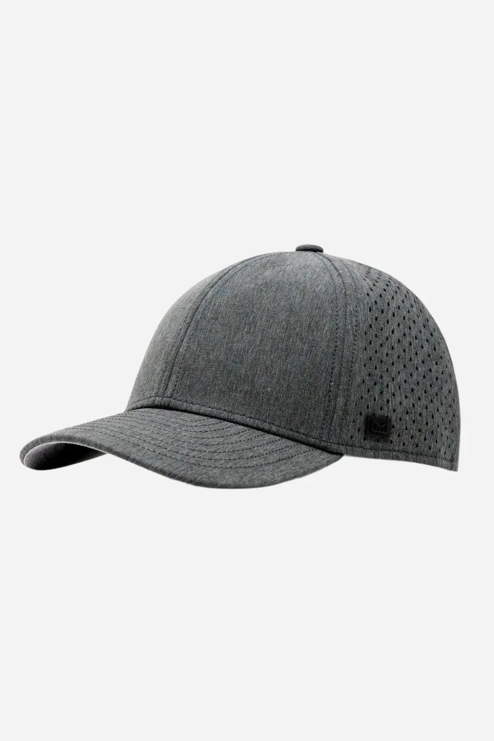 Melin Hydro A-Game Performance Snapback Hat In Heather Charcoal Grey 1