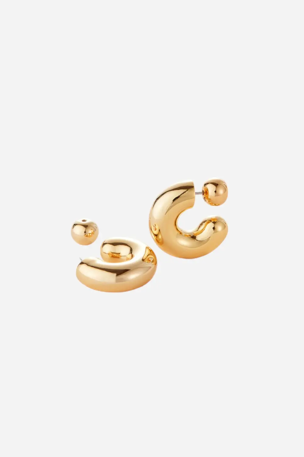 Jenny Bird Tome Hoop Earrings Large In Gold 1