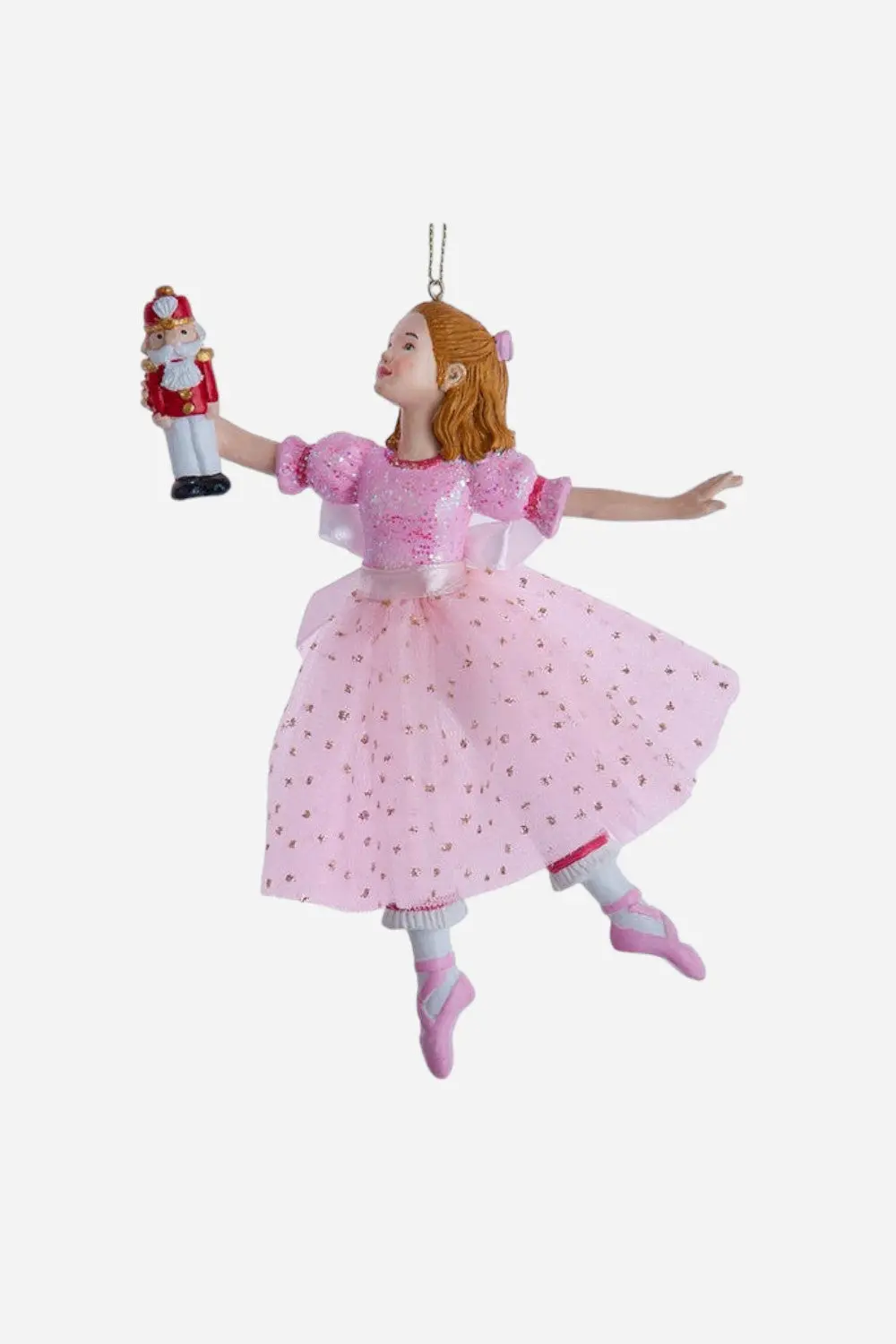 Pink Clara Ballerina Ornament 1