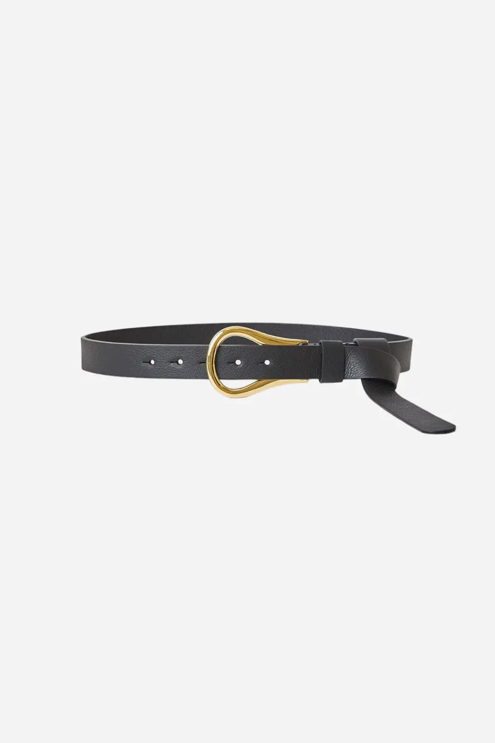 B-Low The Belt Ryder Wrap Leather Belt In Black Gold 1