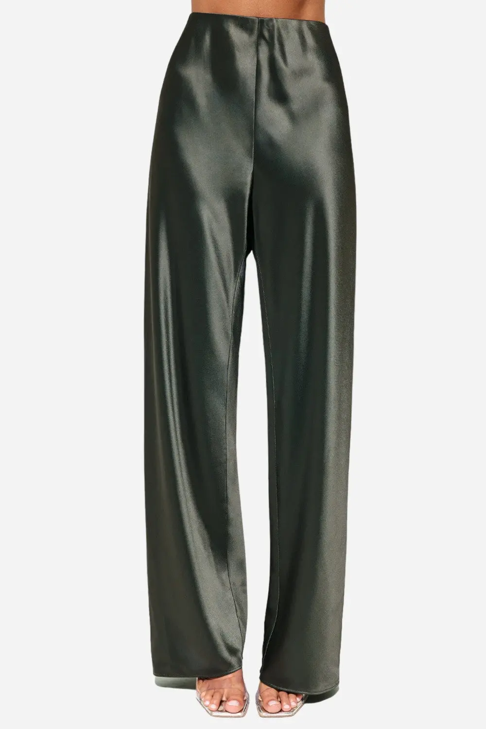 Cami Nyc Bristol Silk Pant In Thyme 1