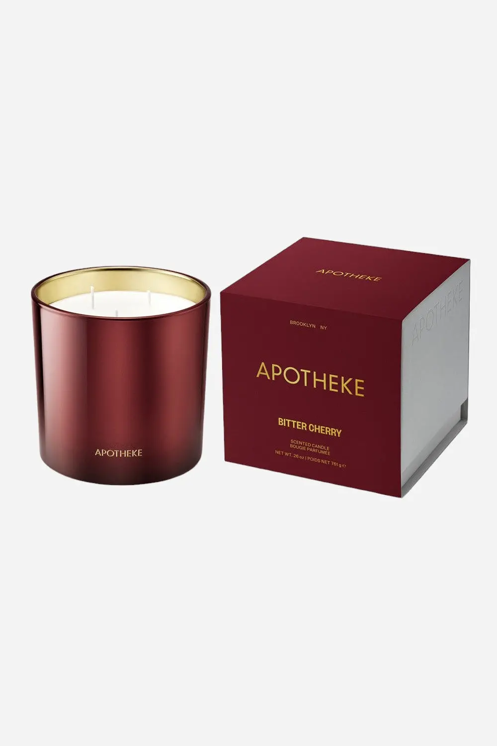 Apotheke Bitter Cherry 3-Wick Candle, 26 Oz. 1