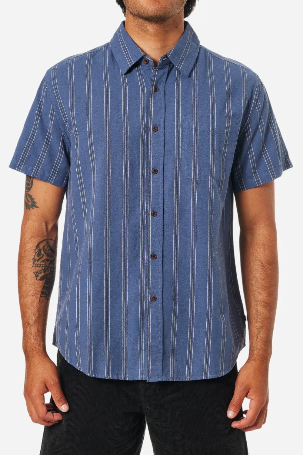 Katin Strum Shirt In Washed Blue 1