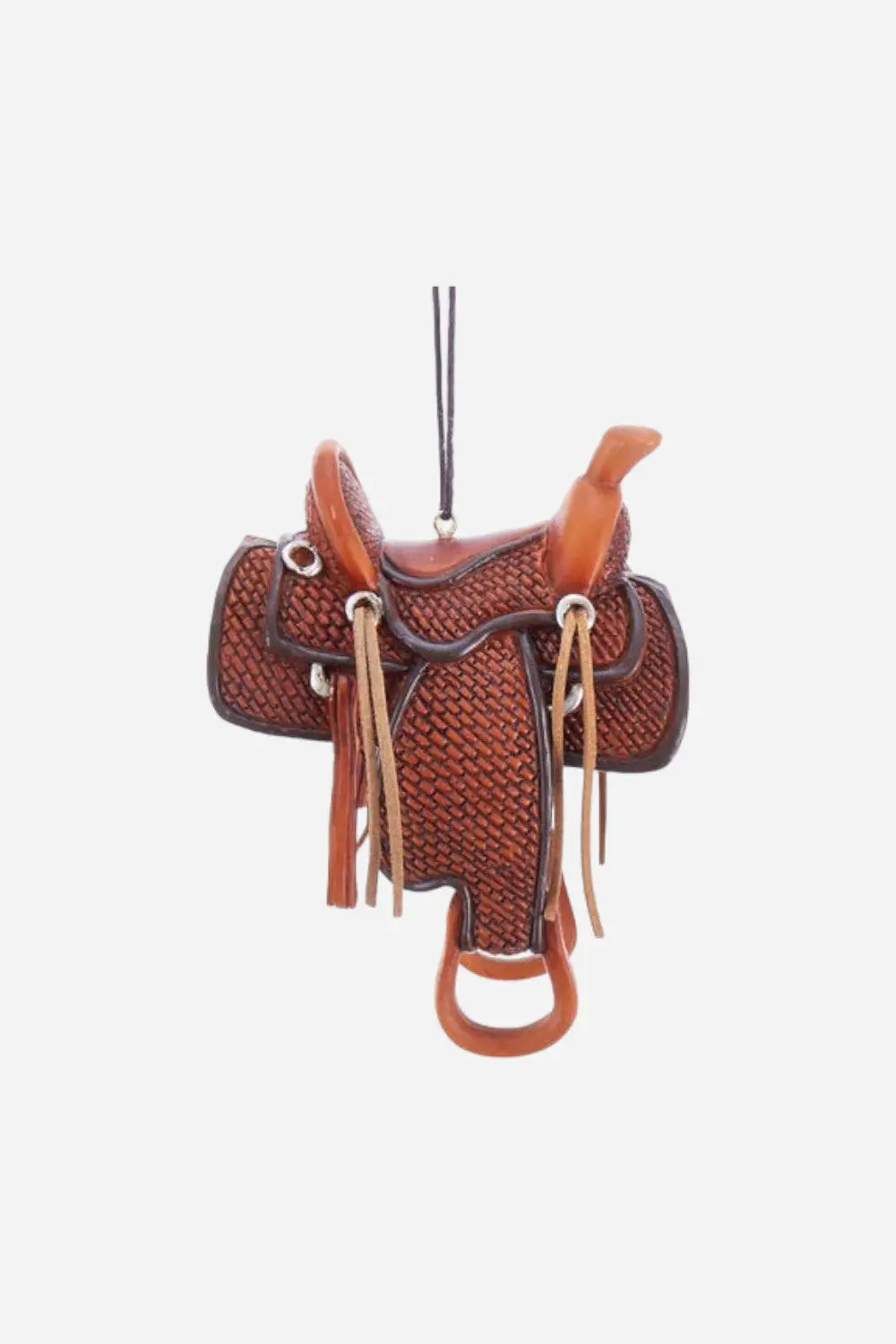 Western Saddle Brown Ornament 1