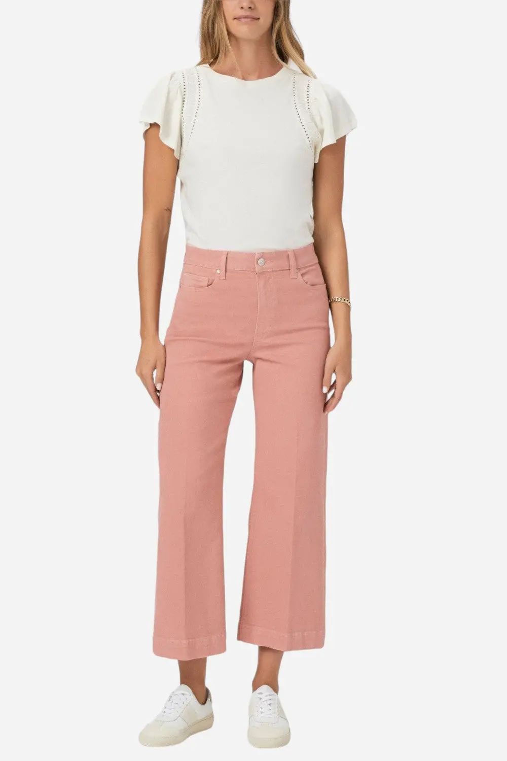 Paige Anessa Pants In Vintage Pink Terracotta 1
