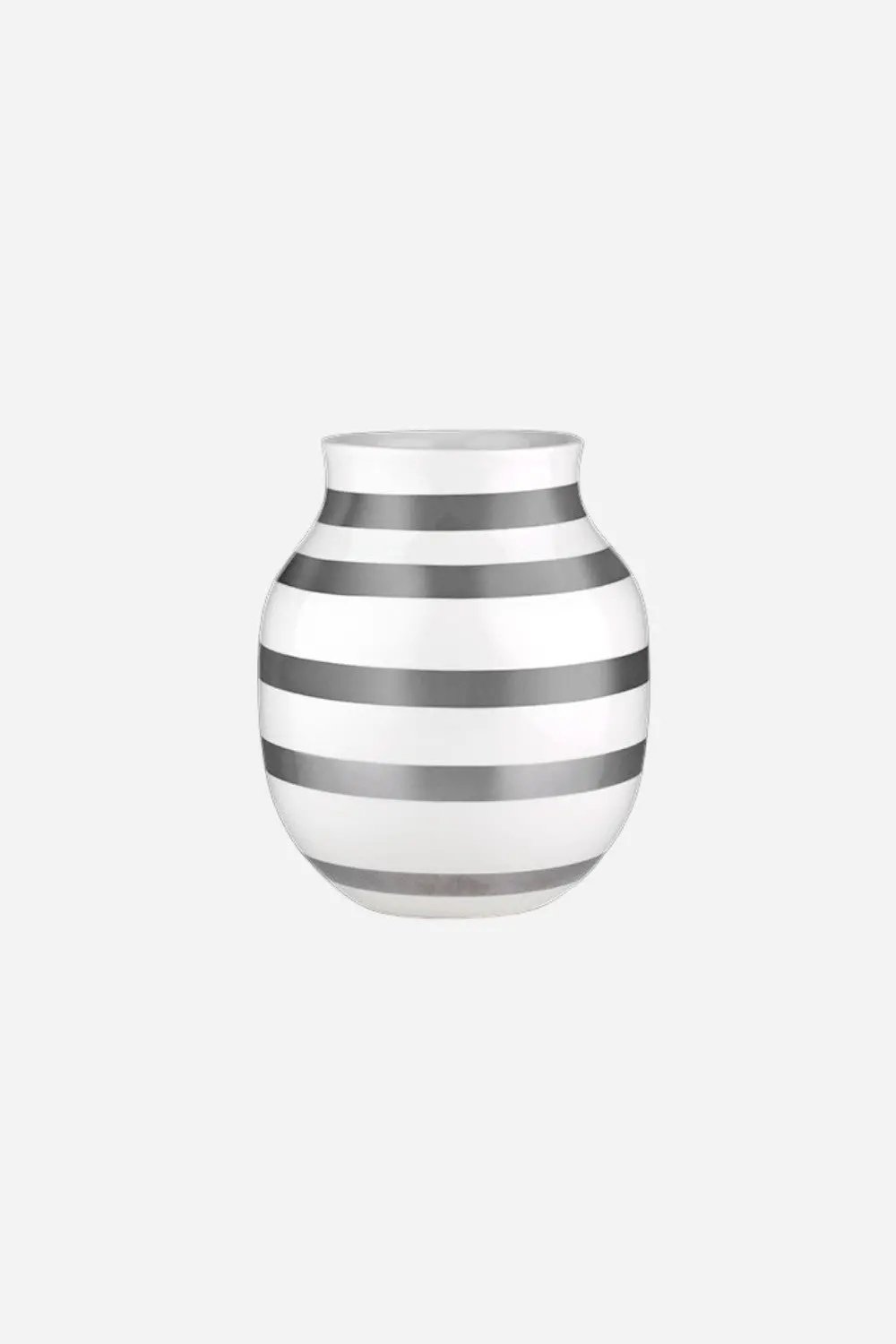 Rosendahl Kähler Omaggio Vase In Silver - 7.9 In 1