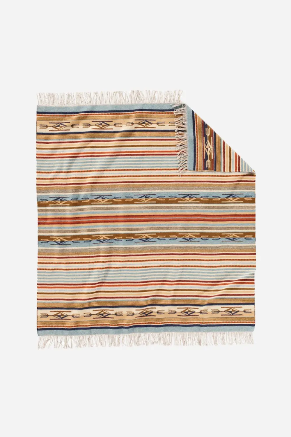 Pendleton Woolen Mills Jacquard Fringed Throw In Chimayo Harvest 1