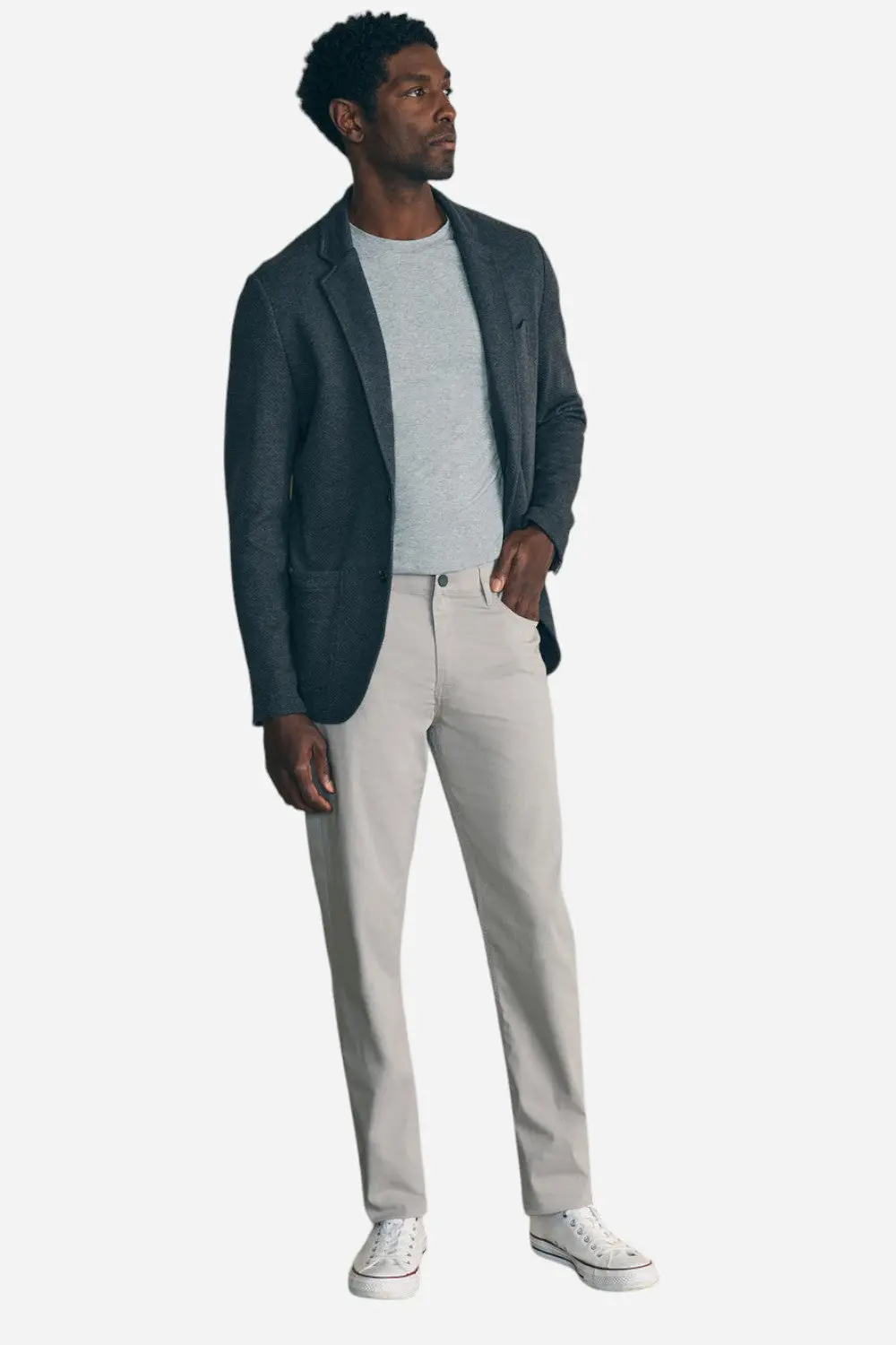 Faherty Movement 5-Pocket Pant In Fossil 1