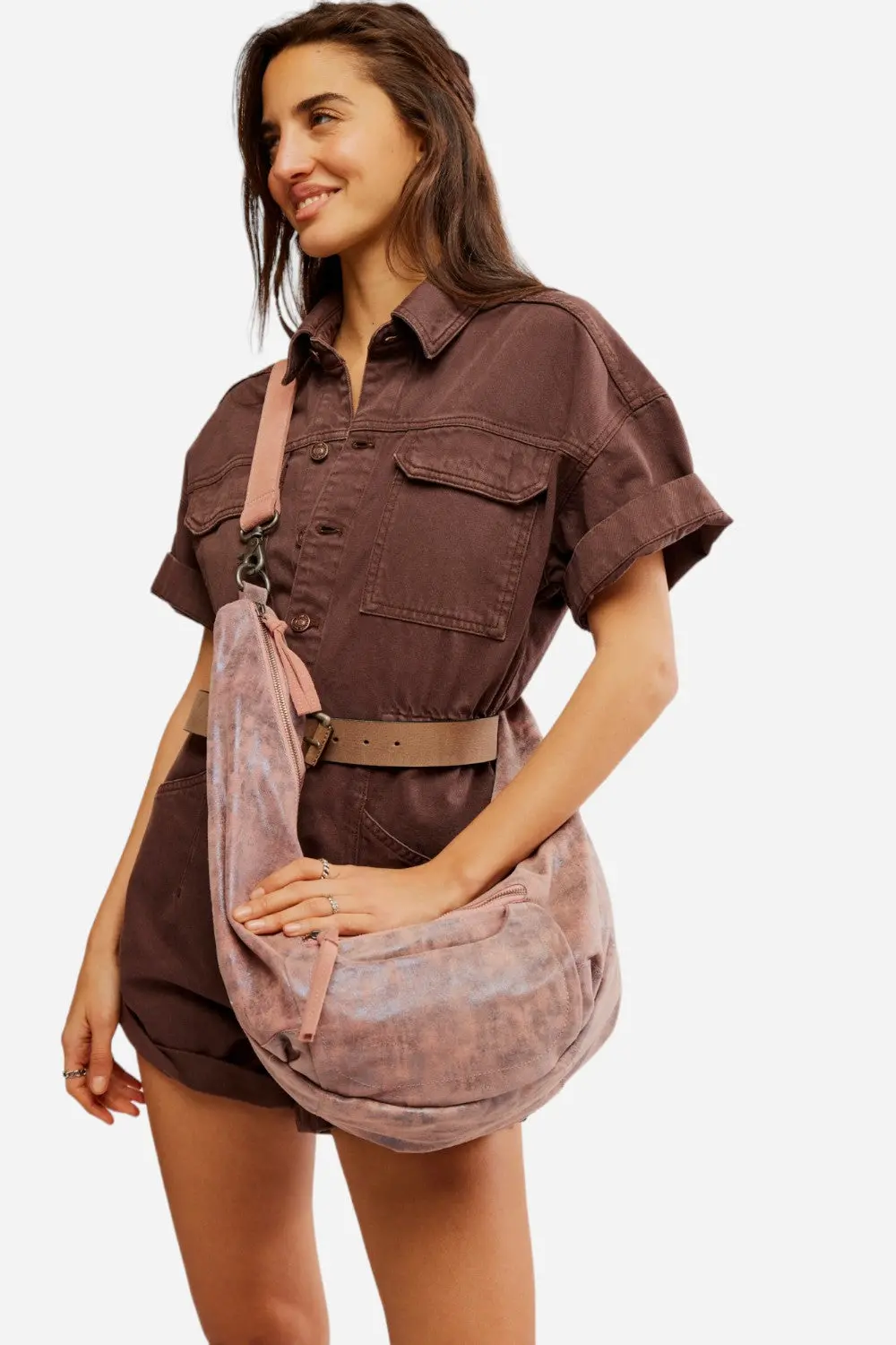 Free People We The Free Sparta Sling In Acid Rose 1