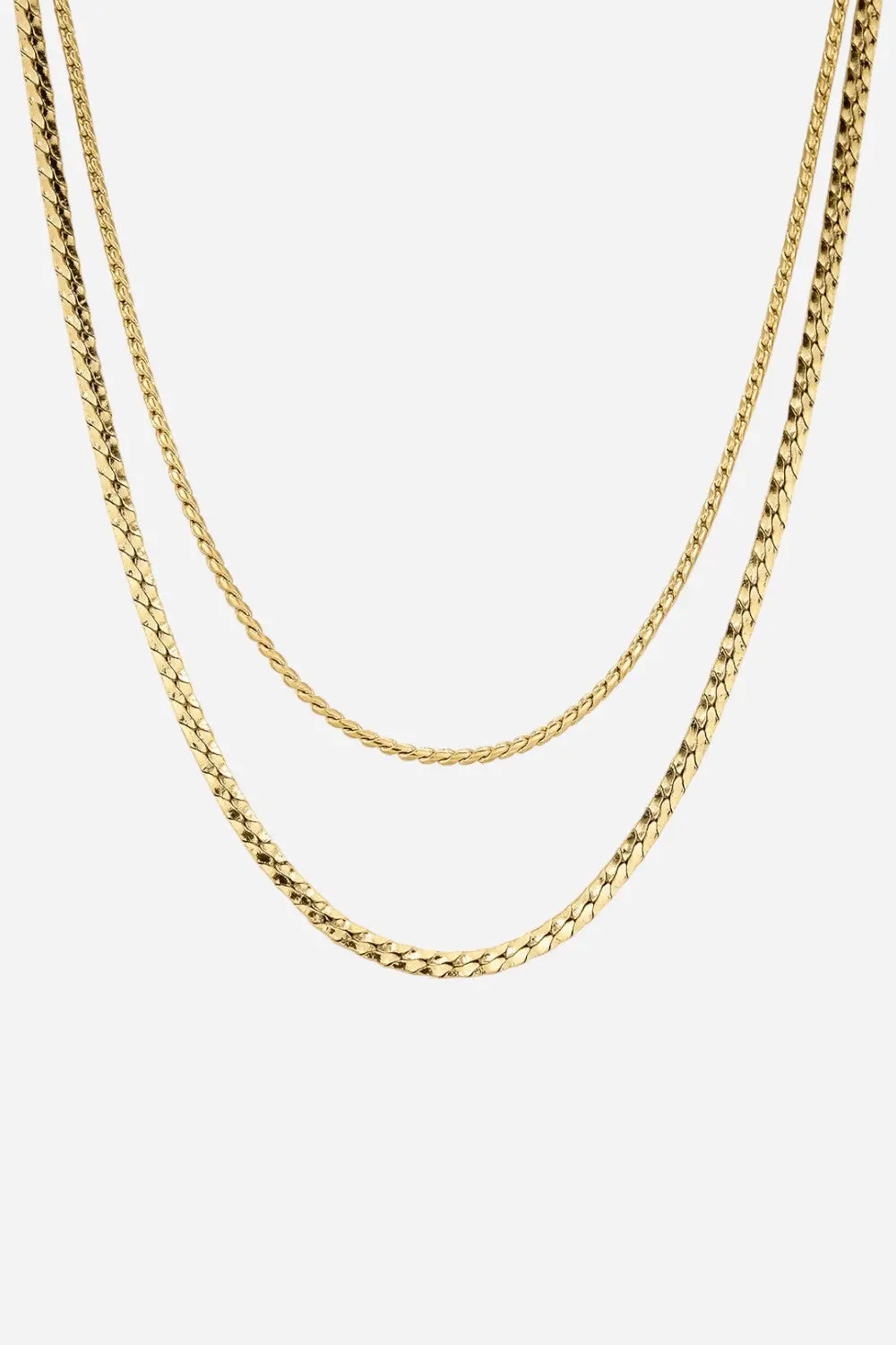 Luv Aj The Perle Chain Set In Gold 1