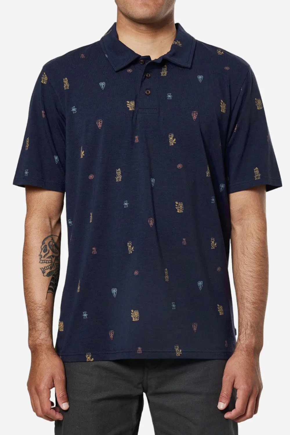 Katin Idol Print Polo In Polar Navy 1