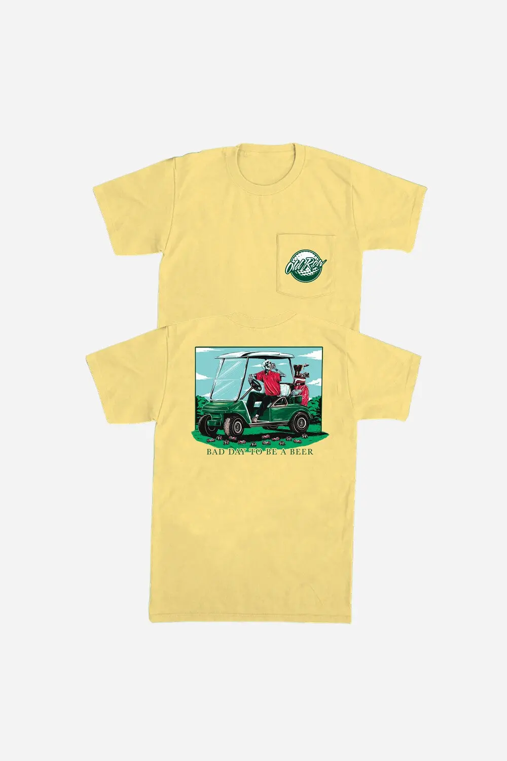 Old Row Bad Day To Be A Beer Golf Pocket Tee 1