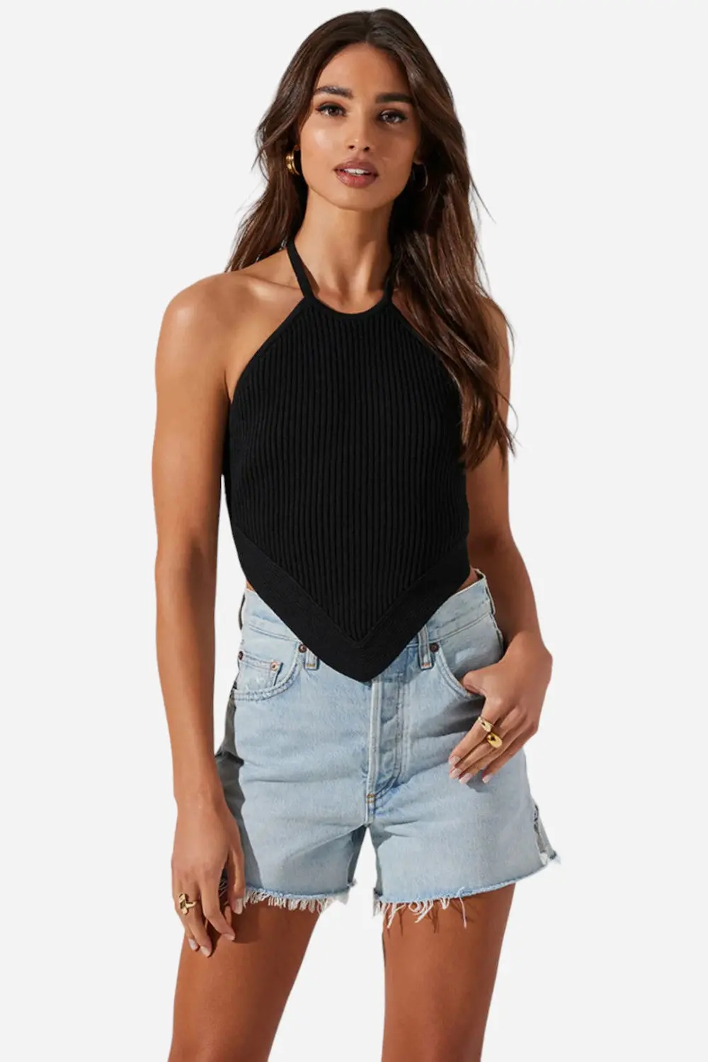 Astr The Label Cleora Top In Black 1