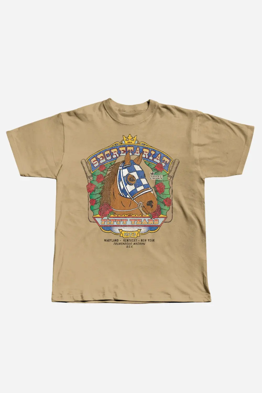 Secretariat Grateful Red Short Sleeve Tee In Sandtrack 1