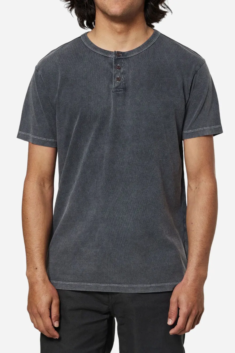 Katin Mesa Henley In Black Sand Wash 1