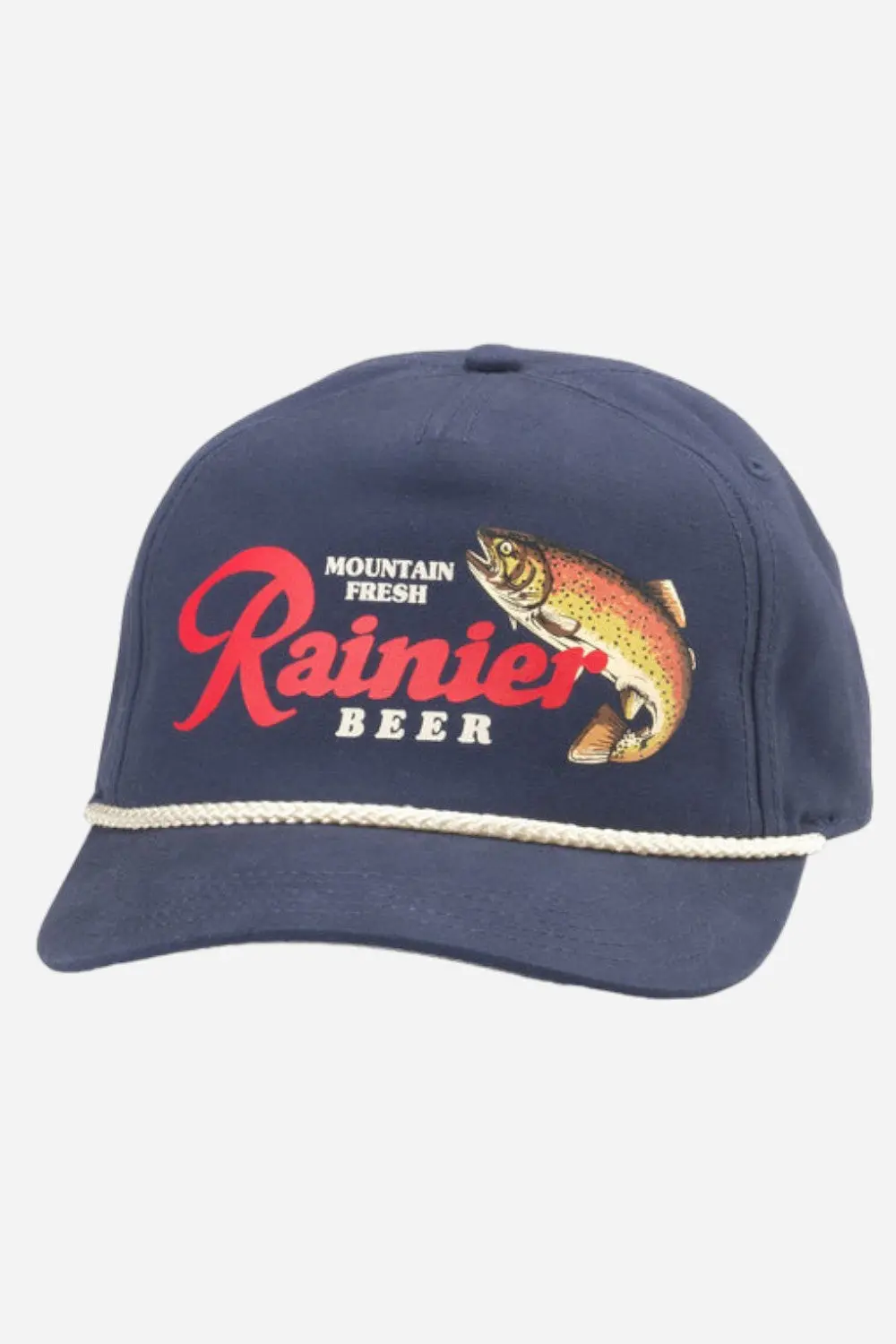 American Needle Pbc Rainier Canvas Cappy Hat In Navy 1