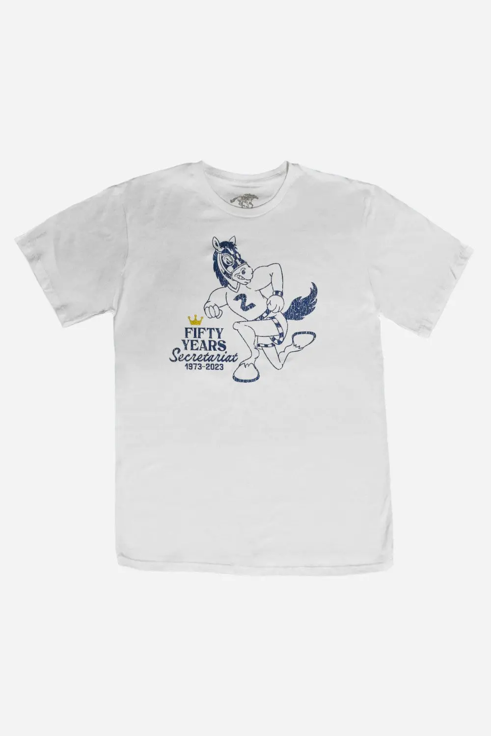 Secretariat Big Red Short Sleeve Tee In White 1