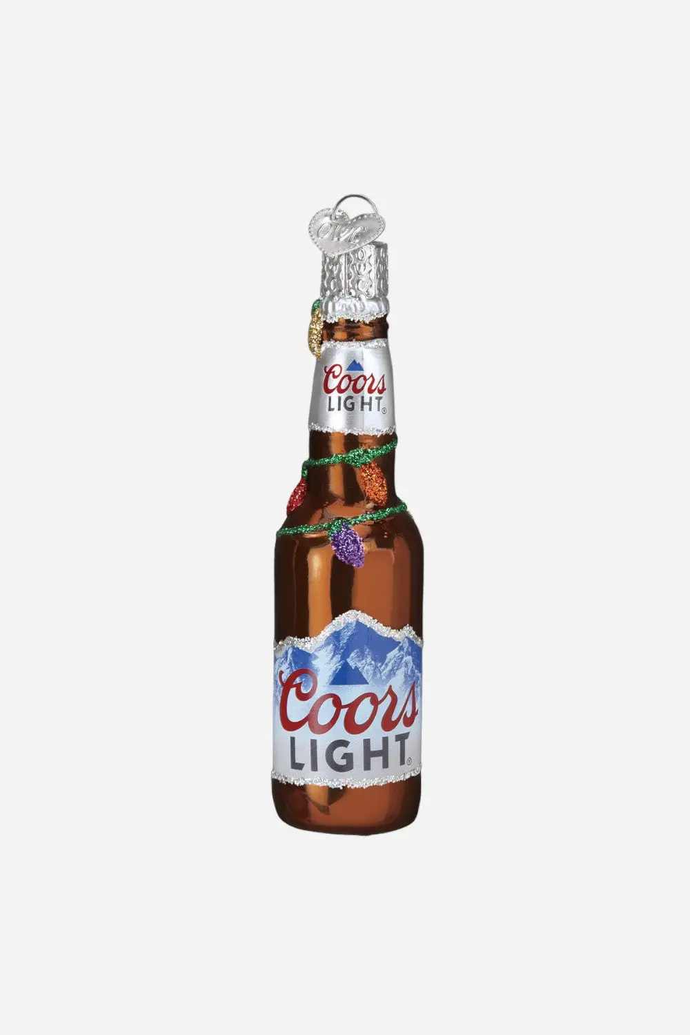 Old World Christmas Holiday Coors Light Bottle Ornament 1